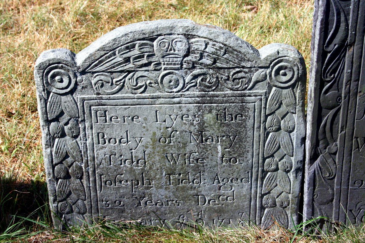 Headstone of Mary Tidd, wife of Joseph